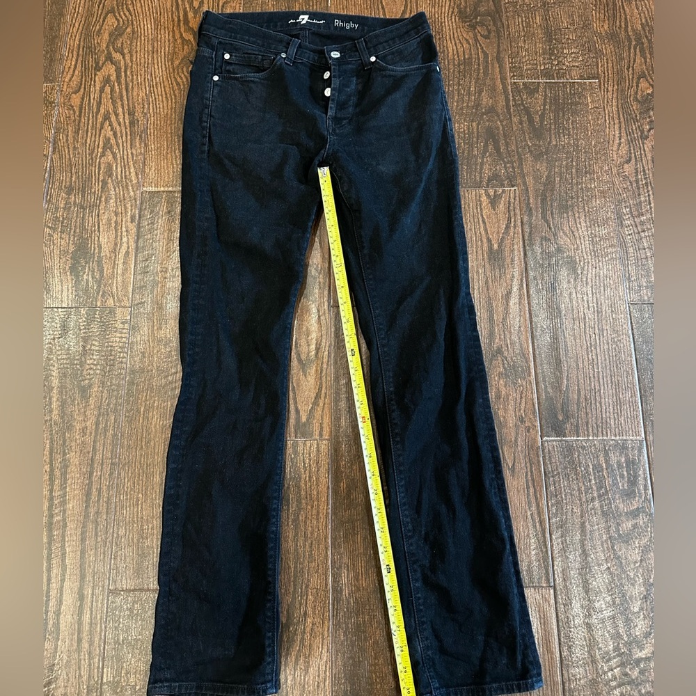 7 for all mankind men’s rhibgy black denim size 29